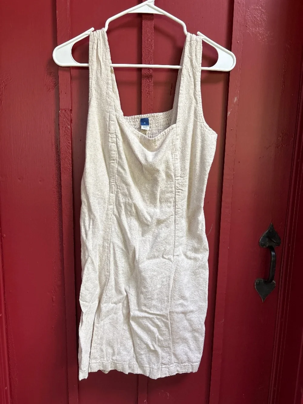 Old Navy square neck dress, cream